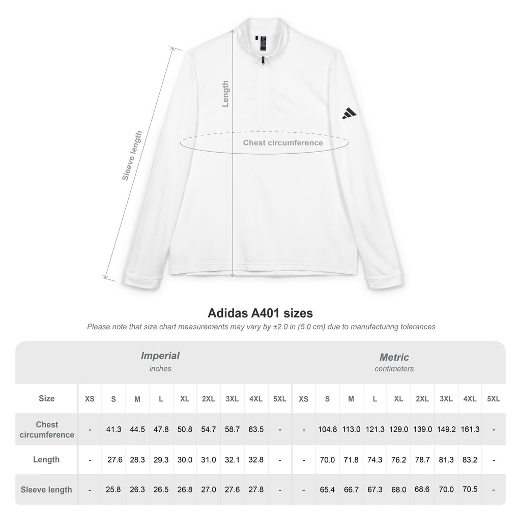 Razor Embroidered Adidas Quarter-Zip Pullover